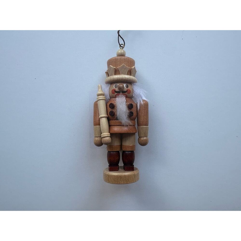 Christian Ulbricht Handmade Wooden Nutcracker Christmas Ornament, Germany